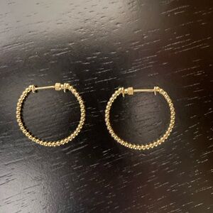 Gabriel & Co 14k yellow gold hoops